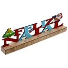 Placa Em Mdf Wincy Feliz Natal Com Led 44X12cm