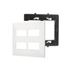 Placa Espelho 4x4 4 mod. Legrand Pial Plus+(mais) 618512BC+