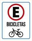 Placa Estacionamento Exclusivo Bicicletas 18X23