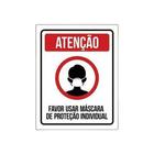 Placa - Favor Usar Mascara De Proteção Individual (36X46)