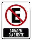 Placa Garagem Dia E Noite 27X35