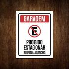 Placa Garagem Proibido Estacionar Sujeito A Guincho 36X46