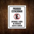 Placa Garagem Proibido Estacionar Sujeito Guincho (27X35)