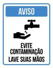 Placa Higiene Lavar As Mãos Lave As Mãos Antes De Sair 36X46