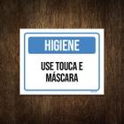 Placa Higiene Use Touca E Máscara 18X23