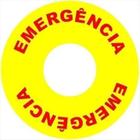 Placa Identific Emergencia Para Botao 22M Amarelo Metaltex