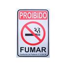 Placa Indicativa Sinalização Proibido Fumar 20cm X 30cm - Pacific