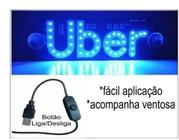 Placa led Luminoso para carro USB - telintec