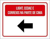 Placa Light Cedae Parte De Cima Seta 18X23