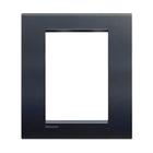 Placa Living Light 4X4 3+3 Postos Anthracite - Bticino