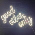 Placa luminosa de NEON de led - GOOD VIBES ONLY - 60cm x 40cm