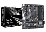 Placa-mãe ASRock B450M PRO4 R2.0 Soquete AM4/AMD B450