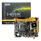 Placa Mãe H61 Socket Lga 1155 Com M.2 Nvme Lan Giga I3 I5 I7 - Revenger