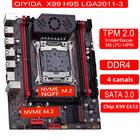 Placa-Mãe X99 Qiyida - LGA 2011-3, TPM 2.0, 4 Canais DDR4, NVMe, M.2 e SATA3