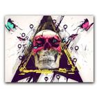 Placa MDF 20 cm x 30 cm - Skull Esqueleto (BD13)