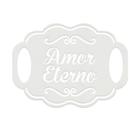 Placa MDF Branco Decorativo Casamento Noivos