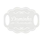 Placa MDF Branco Decorativo Casamento Noivos