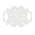 Placa MDF Branco Decorativo Casamento Noivos