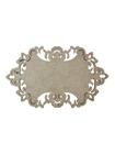 Placa MDF Cru Artesanato Design Arabesco Floral 20CM