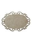 Placa MDF Cru Artesanato Design Aramado Arabesco 25CM