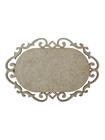 Placa Mdf Cru Artesanato Design Aramado Arabesco 35Cm