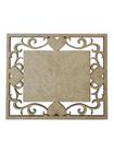 Placa MDF Cru Artesanato Design Coração Quadrado Liso 30CM