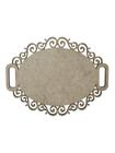 Placa MDF Cru Artesanato Design Oval Perola Liso 20CM