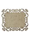 Placa MDF Cru Artesanato Design Quadrado Arabesco Liso 35CM