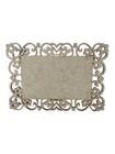 Placa Mdf Cru Artesanato Design Quadrado Flores 30Cm