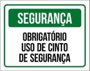 Placa - Obrigatório Uso De Cinto De Segurança (36X46)