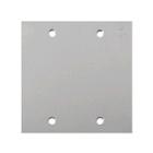 Placa para Caixa de Piso 4x4" Cega Inox PL77 Olivo