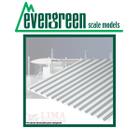 Placa Para Maquete 15X30Cm V-Groove 0,33Mm Estireno Branco Evergreen Evrg2060