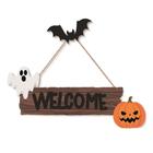 Placa para Porta Welcome Halloween Dia das Bruxas Papilloo - Cromus