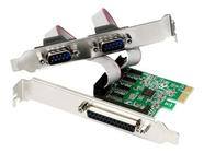 Placa Pci-E 1X Com 2X Db9 E 1X Db25 - Rs232 Rs485 Rs422