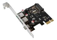 Placa Pci-E Usb 3.0 2 X Portas 5Gbps / 1 X Porta Tipo C 3.1