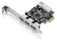 Placa PCI Express Multilaser GA130 Multiplicadora 4 portas USB