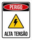 Placa Perigo - Alta Tensão - Sinalização Indicativa 27X35