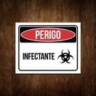 Placa Perigo - Infectante - Placa De Sinalização - 27X35