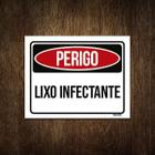 Placa Perigo Lixo Infectante 27X35