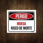 Placa Perigo Moega Risco De Morte 36X46