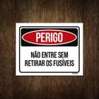 Placa Perigo Não Entre Sem Retirar Os Fusíveis 18X23