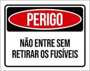 Placa Perigo Não Entre Sem Retirar Os Fusíveis 36X46