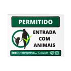 Placa Pipicão Permitido Entrada Com Animais