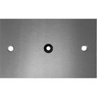 Placa Piso Aluminio 4X2 Com Furo Pa42F