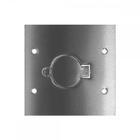 Placa Piso Inox 4X4''Tomada Universal''Com 1 Tampa Unha Pi44Tu - Stamplac