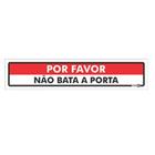 Placa por favor nao bata porta encartale