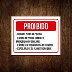 Placa Poribido Urinar Pular Piscina Óleo Bronzeador 36X46