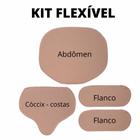 Placa Pós Cirúrgica Kit Flexível Abdomén Flanco e costas