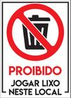 Placa Proibido jogar bola (Ref. PA-19048) – CS Placas