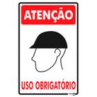 Placa ps-84 atenção  ( capacete ) uso obrigatório 0,80mm 20x30 - ENCARTALE